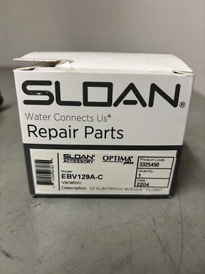 Sloan G2 Optima Plus EBV-129A-C TOILET Electronic Module BRAND NEW