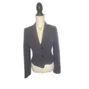 BCBGMAXAZRIA. Navy, Nessa Double Button Blazer. Size: Small