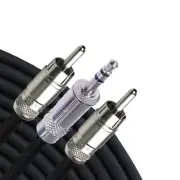 RapcoHorizon YN1-C-6, 6' iPod "Y" Cable 1/8" Stereo Mini Male, (2) RCA Mono male