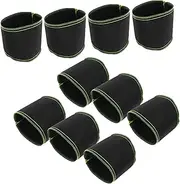 Alasum 10pcs Nonwoven Fabric Plant Growing Bags Black Breathable Potato and Carrot Planters for Outdoor Gardening for Home and Agricultural Use with Thread