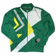 Umbro Premier Colorblock Retro Windbreaker Jacket 90s Mens SMALL Green MSRP $80