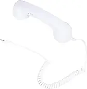 CAXUSD Noise Reduction Retro Microphone White for Vintage Handset Phone Radiation-Proof Adjustable Tone Cell