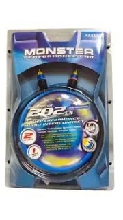 Monster Car Audio 202LN Interconnect Audio Cable - 2C-1M - 1 Meter (3 Ft)