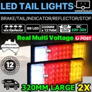 2X 88 LED Tail Lights Trailer Ute Caravan Truck Stop Indicator rear LAMP 10-30V