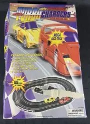 ✨Vintage MegaToys Battery Op Turbo Chargers Road Racing Slot Car Set NIB✨