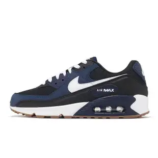 【NIKE 耐吉】休閒鞋 Air Max 90 男鞋 海軍藍 白 膠底 氣墊 復古 運動鞋(FB9658-400)