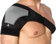 Shoulder Brace for AC Joint & Tendinitis | Shoulder Support for Pain Relief & Injury Prevention | Compression Shoulder Ice Pack | Single Shoulder Support Rotator Cuff Brace for Women & Men