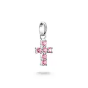 Buy Connect Charm cross with pink stones by Thomas Sabo online - THOMAS SABO Australia