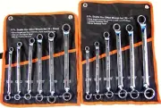 12pc DEEP Double OFFSET BOX WRENCH SAE and METRIC CRV Chrome Vanadium Steel big1