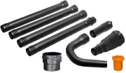 WORX WA4094 GUTTERPRO Universal Gutter Cleaning Kit, 11’ Reach, Black and Orange