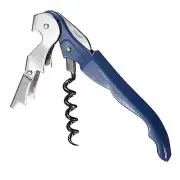 12x Blue WAITERS CORKSCREW WINE BOTTLE OPENER DOUBLE HINGED STAINLESS STEEL