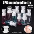 10x Travel Refillable Pump Bottles Portable Lotion Emulsion Dispenser Containers