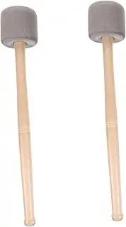 COMNESTBI 2Pcs Drum Mallets Sticks Handle Comfortable Grip Percussion Mallets for Teaching Practice Performances Drum Enthusiasts
