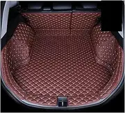 for Toyota for RAV4 XA50 2019 2020 2021 2022 2023 2024 Trunk Mats Leather Cargo Liner Car Trunk Mats(Wine red-B)