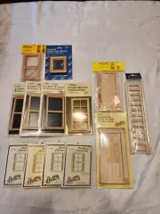 1:12 dollhouse miniatures Doors/windows Houseworks Lot