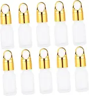 BAZEITFLOW Glass Essential Oil Bottles 10pcs Dropper Bottles Empty Aromatherapy Dispensers