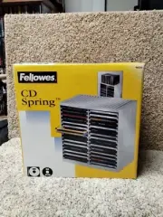 Fellowes Computerware CD Spring Storage Unit Spring Ejection 30 CD CD-ROM IN BOX