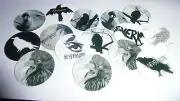 Pre Cut One Inch Bottle Cap Images Poe Raven Nevermore Birds Free Shipping