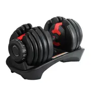 24kg Adjustable Dumbbell Dumbbells Set Weight Plates Home Gym Fitness Exercise Equipment OP