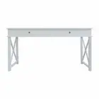 Hamptons Halifax Side Cross Console Hall Table/ Study Desk in White