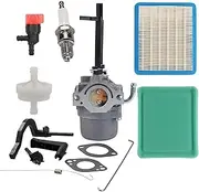 [Wellsking] 591378 Carburetor with 491588S Air Filter Tune-Up Kit for Briggs Stratton Generator 697978 796321 696132 696133 796322 697351 699958 699966 698455 695918 694952 695919 695920 695328