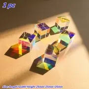 25mm Cubic Prism Edge Glass Optics Refracted Crystal Photography Props Quality