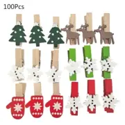 Mini Clothespins Clips 100pcs Photo Paper Peg Pin for Scrapbooking