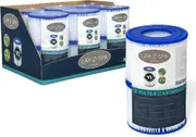 Bestway original 6*Twin pack filter cartridges(VI) compatible with Bestway, Lay-Z-Spa, Coleman, and SaluSpa, 12 cartridges