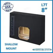 8" Single Sealed L7T Shallow Mount Sub Box Slim Speaker Box Solo Baric