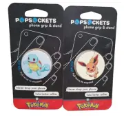 2 New Pokemon Popsocket Lot Phone Grip Stand Eevee Bulbasaur
