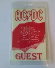 AC/DC Backstage Concert The Razors West Edge Glow In The Dark 1990 NOS Hard Rock