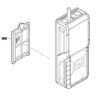 BOSCH博世 GLM40原廠配件-電池蓋 口袋型雷射測距儀/測量儀 GLM25 GLM50C GLM50