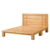 在飛比找PChome24h購物優惠-Boden-雅蒂5尺實木雙人床組(床頭片+床底)