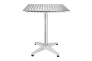 Bolero Square Bistro Table Stainless Steel 600mm