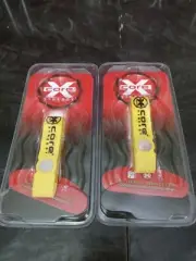 NEW 2x Core Synergy Titanium Bracelet Black & Yellow Silicone Medium 7" Strength