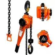 Manual Lever Hoist, 1-1/2 Ton 20 FT Come Along, Chain Puller Hoist 3300Lbs 6M Ch