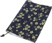 DOITOOL Fabric Book Cover for Hardcover Multi Functional Scratch Protective Sleeve Book Decor with Beautiful Pattern for Students and Personal Use