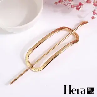 任-Hera 赫拉 韓版簡約橢圓造型愛心髮叉/髮簪-2色