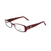 Emilio Pucci EP213161252 Women Ruby Red Optical Frame Metal Printed Eyeglasses