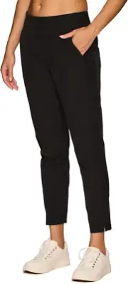 RBX Women'S Ankle Pant, Quick Drying Lightweight Stretch Woven Flat-Front Straig