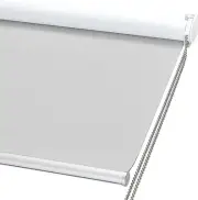 100% Blackout Window Shade 31x72 – ChrisDowa Roller Blind, Thermal, Light Grey