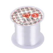 Jewelry Beading Thread 0.3mm Dia. Clear Nylon Fishing Line Spool 17 Lbs B5R2