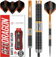 RED DRAGON Amberjack 22g, 24g or 26g Tungsten Darts Set with Flights and Stems