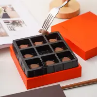 在飛比找蝦皮購物優惠-【現貨】【巧克力盒】七夕情人節 生巧克力包裝盒 9粒生巧盒子