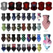 Bandana Skulls Biker Balaclava Neck Tube Snood Scarf Face Mask Warmer Multi use