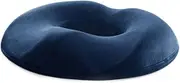 Donut Pillow for Tailbone Pain, Hemorrhoid Pillows for Sitting After Surgery, Memory Foam Coccyx Cushion for Postpartum Pregnancy, Suitable for Wheelchair, Car Seat, Home, Office or Car Travel Blue