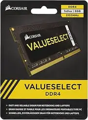 Corsair 8GB (1x8GB) DDR4 SODIMM 2133MHz C15 1.2V Value Select Notebook Laptop Memory RAM