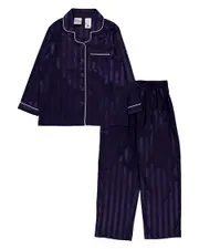 Girls 3-7 Satin Long Pj Set