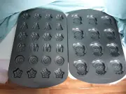 2 Wilton Cake Pans Christmas Designs Elf on Shelf New