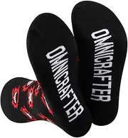 [TOBGBE] 2 Pairs FFXIV Video Game Inspired Gift WOL Gift O-mni C-rafter Socks For FFXIV Fans Gift RPG Gift